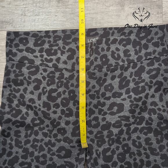 Loft Leopard Ankle Leggings Size XS - Picture 4 of 6